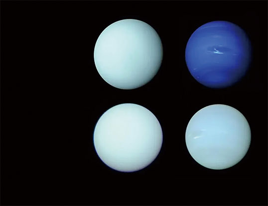 【海王星】時速2000キロメートルの暴風が吹き荒れる。内部ではダイヤモンドの雨が降り注ぐ