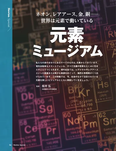 ネオン，レアアース，金，銅─世界は元素で動いている　元素ミュージアム