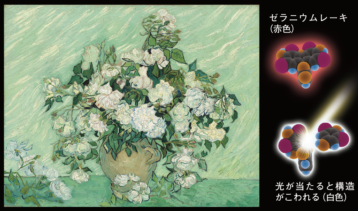 【色の経年変化】ゴッホの《ばら》は白色ではなかった。科学調査で明らかになる，名画のほんとうの姿